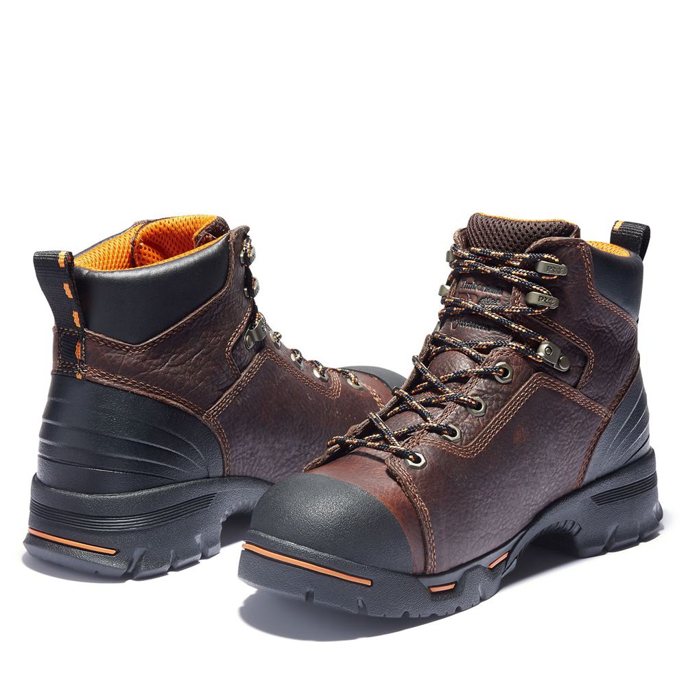 Timberland Mens Work Boots PRO® Endurance 6\" Soft Toe - Brown - India TD1905463